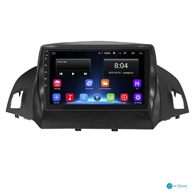 Штатная магнитола Lesko для Ford C-MAX II 2010-2015 экран 9" 2/32Gb Wi-Fi GPS Base