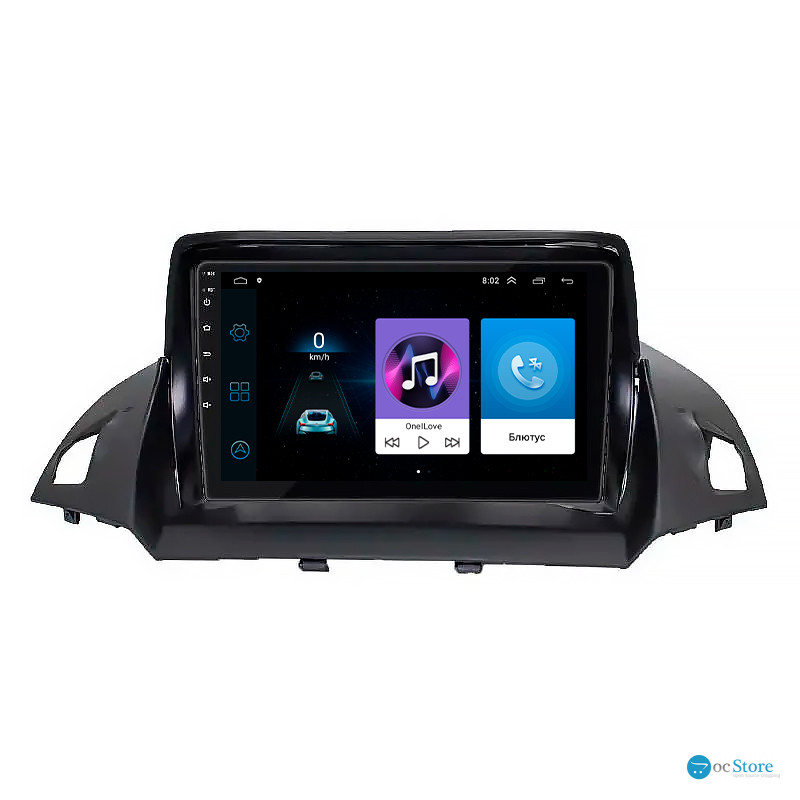 Штатная магнитола Lesko для Ford C-MAX II Рестайлинг 2015-2019 экран 9" 1/16Gb Wi-Fi GPS Base