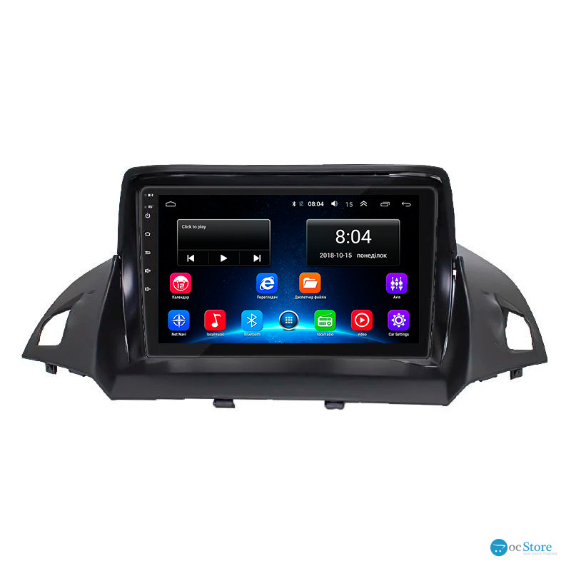Штатная магнитола Lesko для Ford C-MAX II Рестайлинг 2015-2019 экран 9" 2/32Gb Wi-Fi GPS Base