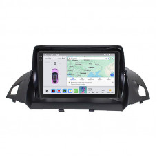 Штатная магнитола Lesko для Ford C-MAX II Рестайлинг 2015-2019 экран 9" 4/64 QLED CarPlay 4G Wi-Fi GPS 360 Prime