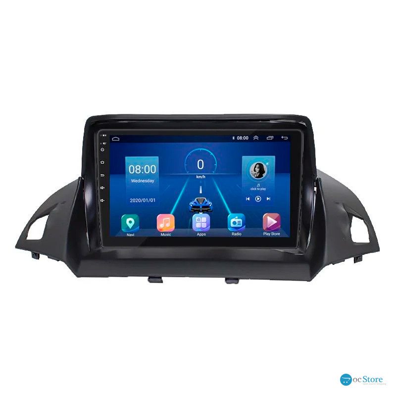Штатная магнитола Lesko для Ford C-MAX II Рестайлинг 2015-2019 экран 9" 4/64Gb 4G Wi-Fi GPS Top