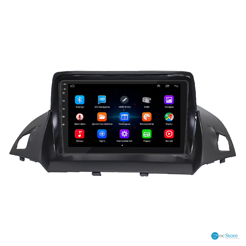 Штатная магнитола Lesko для Ford Escape III Рестайлинг 2015-2019 экран 9" 1/16Gb Wi-Fi GPS Base