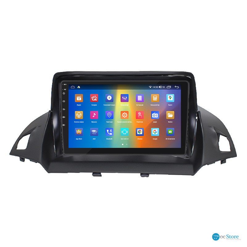 Штатная магнитола Lesko для Ford Escape III Рестайлинг 2015-2019 экран 9" 2/32Gb CarPlay 4G Wi-Fi GPS Prime