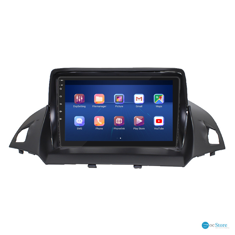 Штатная магнитола Lesko для Ford Escape III Рестайлинг 2015-2019 экран 9" 6/128Gb 4G Wi-Fi GPS Top