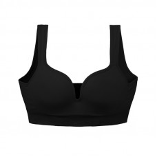 Женский 3D топ 839#U с моделирующим эфектом пушап с глубоким декольте Черный M