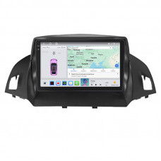 Штатная магнитола Lesko для Ford Kuga II 2012-2016 экран 9" 4/64 QLED CarPlay 4G Wi-Fi GPS 360 Prime