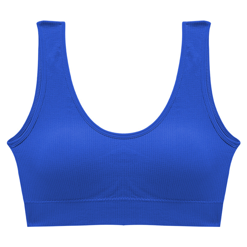 Топ женский в рубчик B01# с не регулируемыми бретелями Синий L 80 ABC