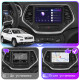 Штатная магнитола Lesko для Jeep Cherokee V (KL) 2013-2018 экран 10" 4/64Gb CarPlay 4G Wi-Fi GPS Prime