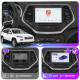 Штатная магнитола Lesko для Jeep Cherokee V (KL) 2013-2018 экран 10" 4/64 QLED CarPlay 4G Wi-Fi GPS 360 Prime