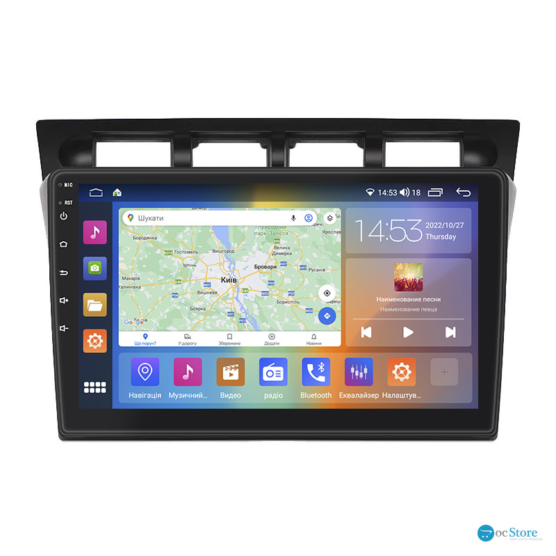 Штатная магнитола Lesko для Kia Picanto I 2004-2007 экран 9" 2/32Gb CarPlay 4G Wi-Fi GPS Prime