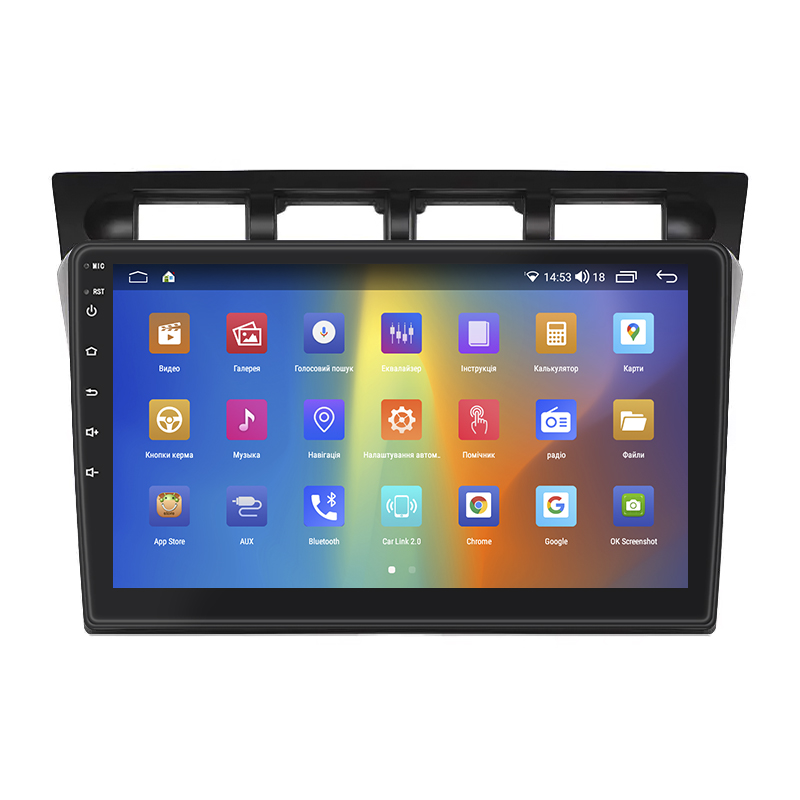 Штатная магнитола Lesko для Kia Picanto I 2004-2007 экран 9" 2/32Gb CarPlay 4G Wi-Fi GPS Prime