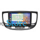 Штатная магнитола Lesko для Kia Rio II Рестайлинг 2009-2011 экран 9" 4/64Gb CarPlay 4G Wi-Fi GPS Prime