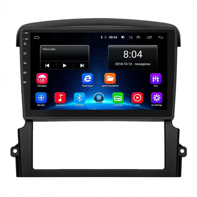 Штатная магнитола Lesko для Kia Sorento I Рестайлинг 2006-2011 экран 9" 2/32Gb Wi-Fi GPS Base