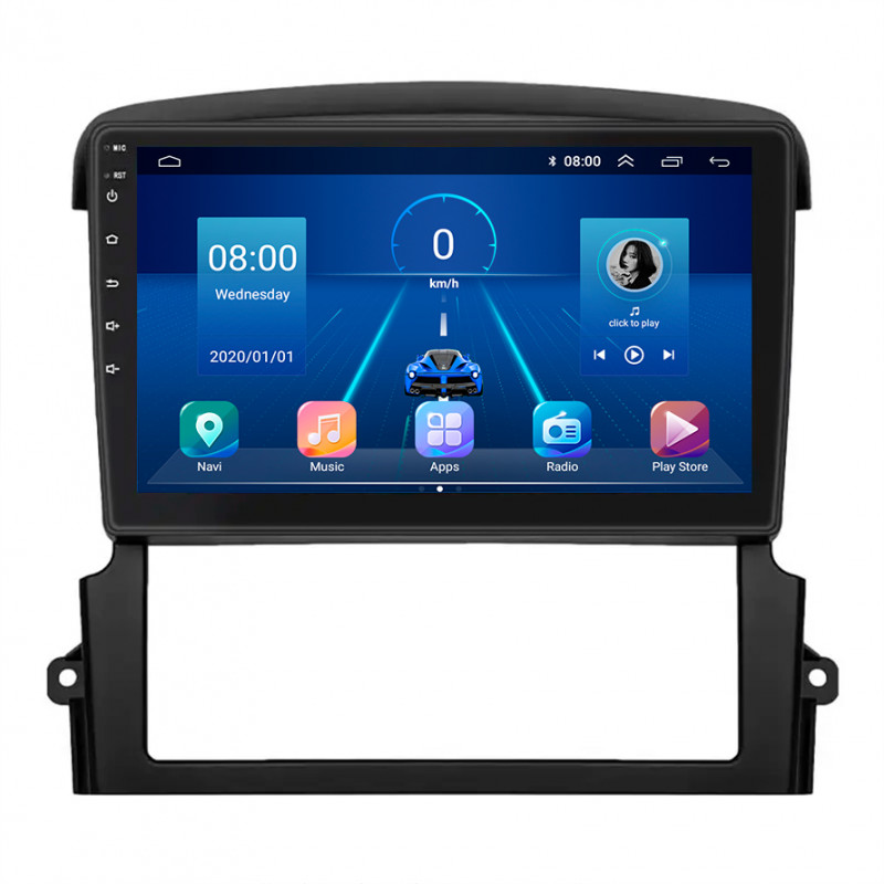 Штатная магнитола Lesko для Kia Sorento I Рестайлинг 2006-2011 экран 9" 4/64Gb 4G Wi-Fi GPS Top