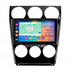 Штатная магнитола Lesko для Mazda 6 I (GG) Рестайлинг 2005-2008 экран 9" 2/32Gb Wi-Fi GPS Base