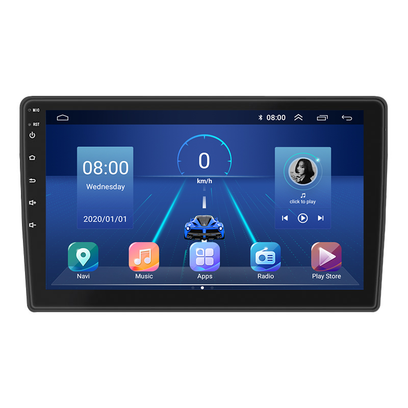 Штатная магнитола Lesko для Opel Agila A 2000-2004 экран 9" 4/64Gb 4G Wi-Fi GPS Top