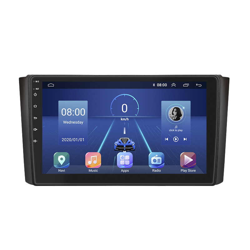 Штатная магнитола Lesko для SsangYong Rexton II 2006-2012 экран 9" 4/64Gb 4G Wi-Fi GPS Top