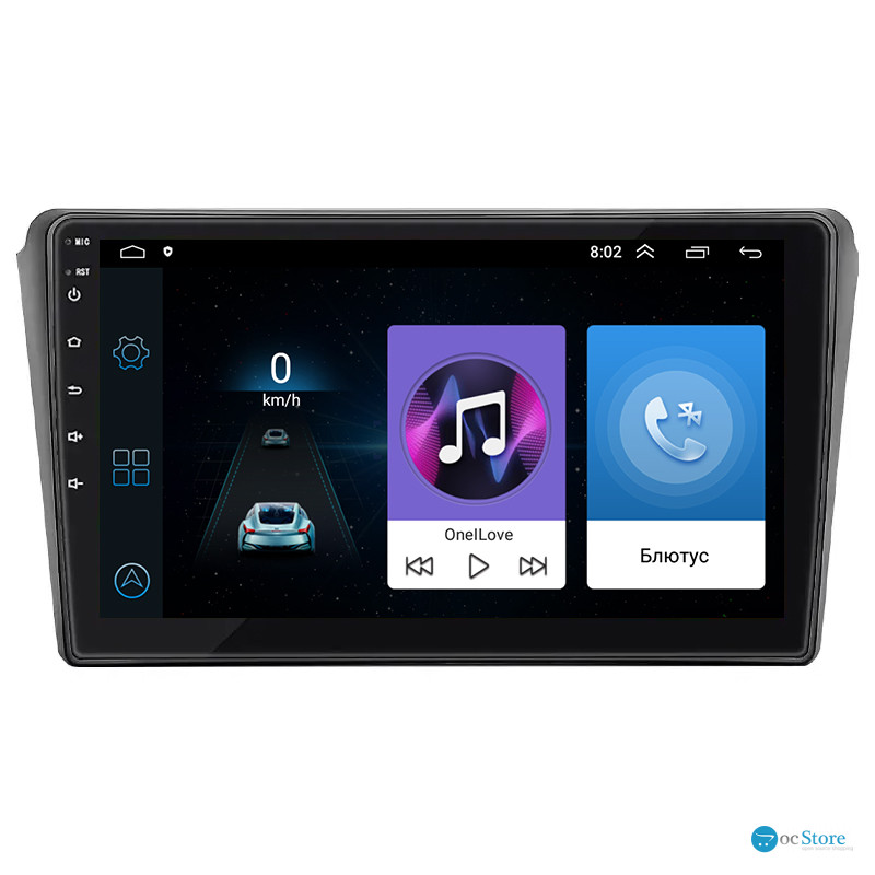 Штатная магнитола Lesko для Toyota Avensis II Рестайлинг 2006-2009 экран 9" 1/16Gb Wi-Fi GPS Base