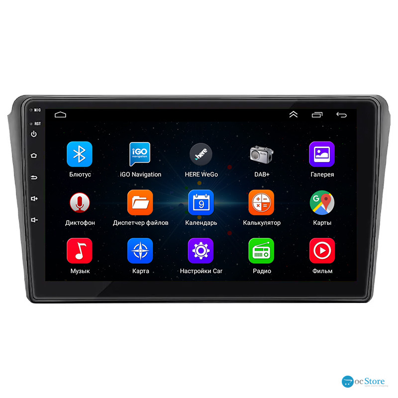 Штатная магнитола Lesko для Toyota Avensis II Рестайлинг 2006-2009 экран 9" 1/16Gb Wi-Fi GPS Base