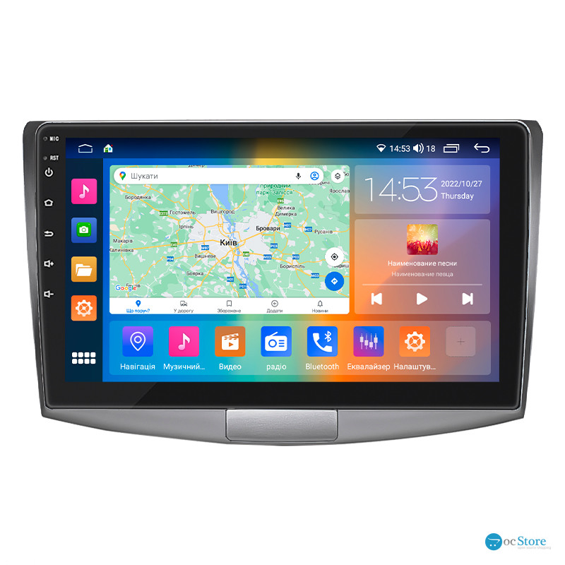 Штатная магнитола Lesko для Volkswagen Passat CC I 2008-2012 экран 10" 4/64Gb CarPlay 4G Wi-Fi GPS Prime