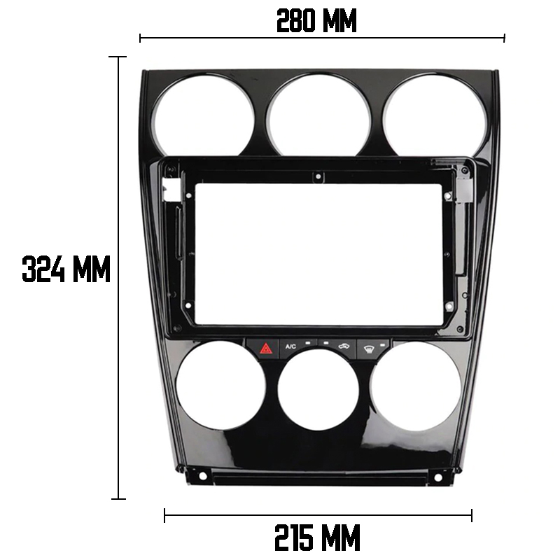 Штатный комплект Mazda 6 Atenza 2002-2007 + подключение (6431) 9" Black