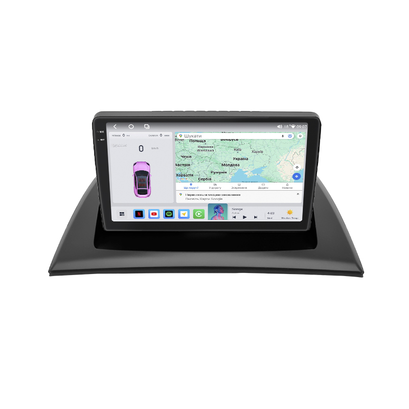 Штатная магнитола Lesko для BMW X3 I (E83) 2003-2006 экран 9" 4/64 QLED CarPlay 4G Wi-Fi GPS 360 Prime