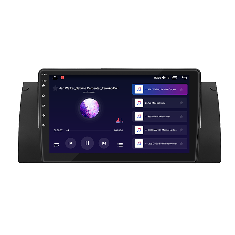 Штатная магнитола Lesko для BMW X5 I (E53) 1999-2003 экран 9" 4/64Gb CarPlay 4G Wi-Fi GPS Prime