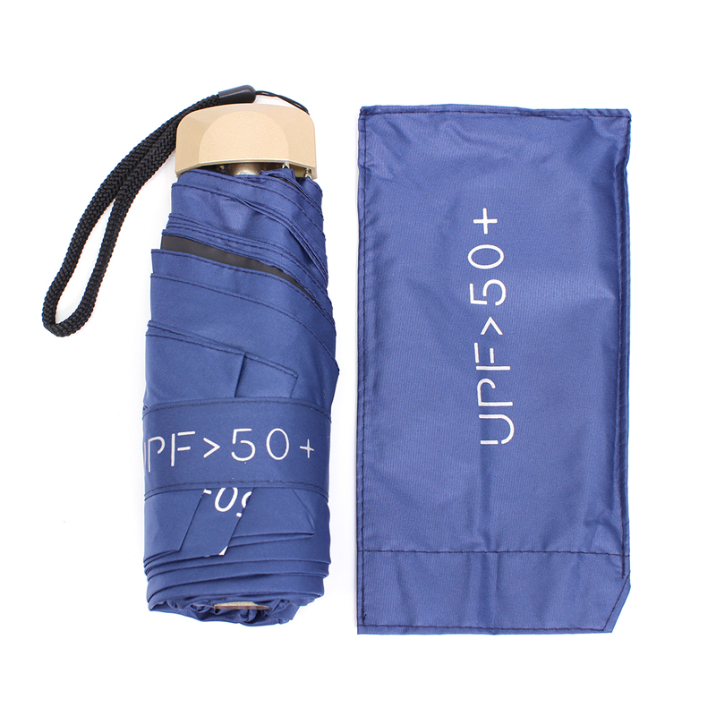 Мини-зонт QY7010 карманный Dark Blue