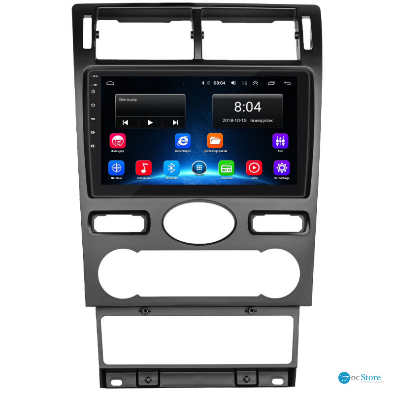 Штатная магнитола Lesko для Ford Mondeo III 2000-2003 экран 9" 2/32Gb Wi-Fi GPS Base