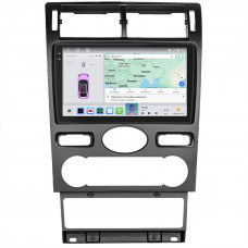 Штатная магнитола Lesko для Ford Mondeo III 2000-2003 экран 9" 4/64 QLED CarPlay 4G Wi-Fi GPS 360 Prime