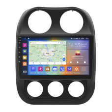 Штатная магнитола Lesko для Jeep Compass I Рестайлинг 2 2013-2016 экран 10" 2/32Gb CarPlay 4G Wi-Fi GPS Prime