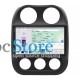 Штатная магнитола Lesko для Jeep Compass I Рестайлинг 2 2013-2016 экран 10" 4/64 QLED CarPlay 4G Wi-Fi GPS 360 Prime