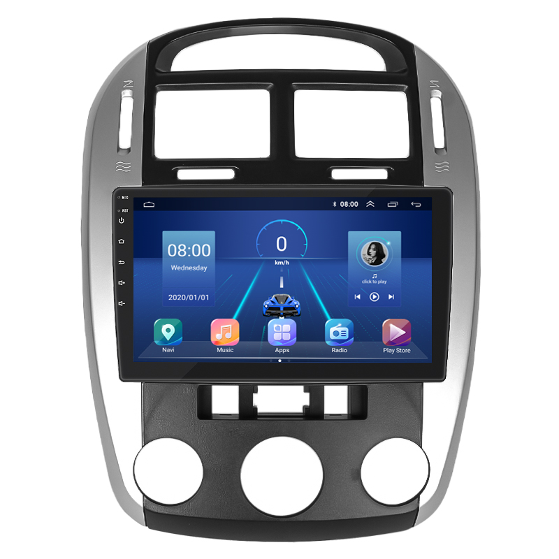 Штатная магнитола Lesko для Kia Cerato I Рестайлинг 2006-2009 экран 9" 4/32Gb 4G Wi-Fi GPS Top