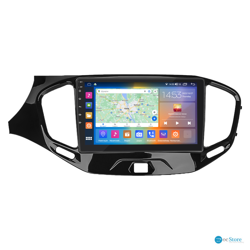 Штатная магнитола Lesko для LADA (ВАЗ) Vesta I 2015-н.в. экран 9" 2/32Gb CarPlay 4G Wi-Fi GPS Prime