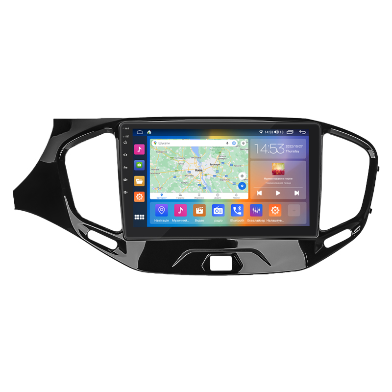 Штатная магнитола Lesko для LADA (ВАЗ) Vesta I 2015-н.в. экран 9" 2/32Gb CarPlay 4G Wi-Fi GPS Prime