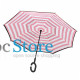 Зонт наоборот Up-Brella Розово-белые полосы