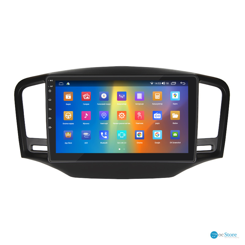 Штатная магнитола Lesko для MG 350  2010-2015 экран 9" 2/32Gb CarPlay 4G Wi-Fi GPS Prime