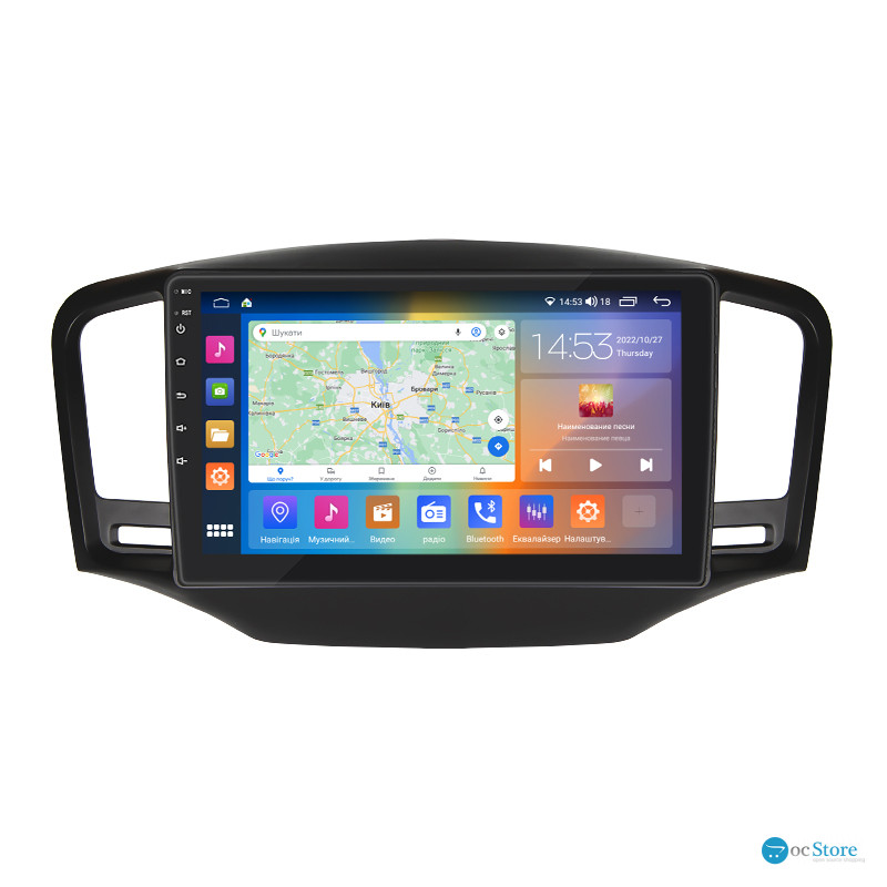 Штатная магнитола Lesko для MG 350  2010-2015 экран 9" 4/64Gb CarPlay 4G Wi-Fi GPS Prime