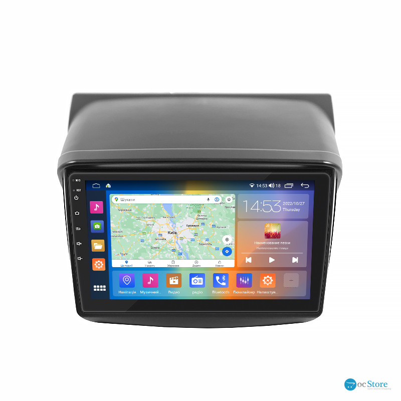 Штатная магнитола Lesko для Mitsubishi Challenger II 2008-2013 экран 9" 2/32Gb CarPlay 4G Wi-Fi GPS Prime