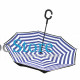 Зонт наоборот Up-Brella Сине-белые полосы