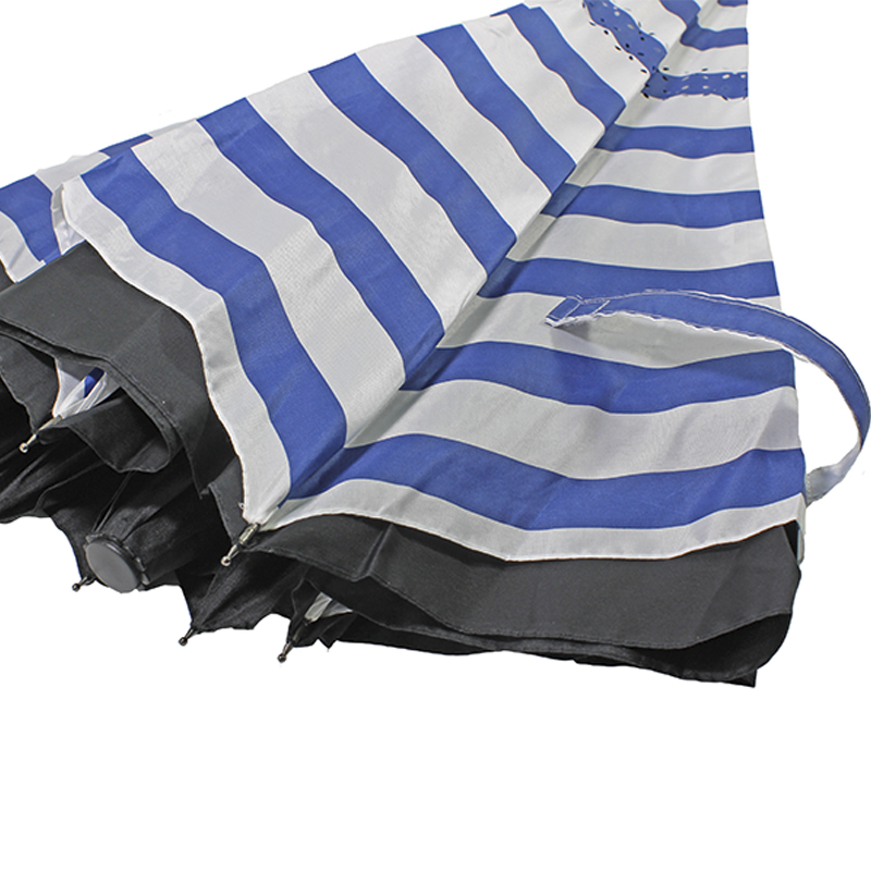 Зонт наоборот Up-Brella Сине-белые полосы