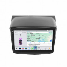 Штатная магнитола Lesko для Mitsubishi L200 IV 2006-2014 экран 9" 4/64 QLED CarPlay 4G Wi-Fi GPS 360 Prime