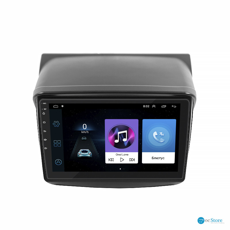 Штатная магнитола Lesko для Mitsubishi L200 IV Рестайлинг 2013-2015 экран 9" 1/16Gb Wi-Fi GPS Base
