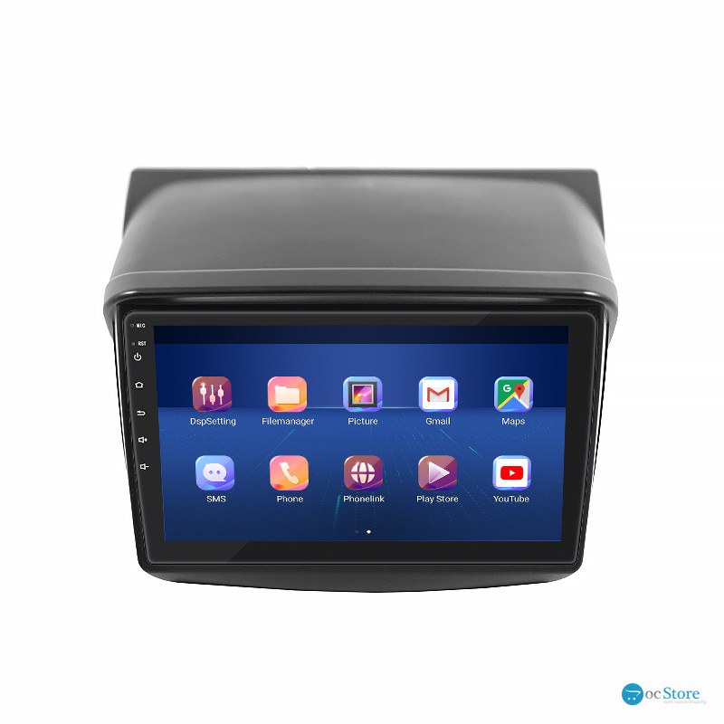 Штатная магнитола Lesko для Mitsubishi L200 IV Рестайлинг 2013-2015 экран 9" 4/64Gb 4G Wi-Fi GPS Top
