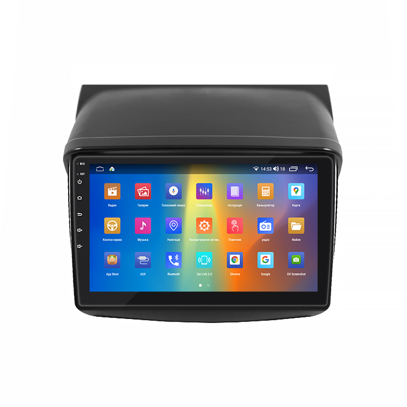 Штатная магнитола Lesko для Mitsubishi Pajero Sport II 2008-2013 экран 9" 4/64Gb CarPlay 4G Wi-Fi GPS Prime