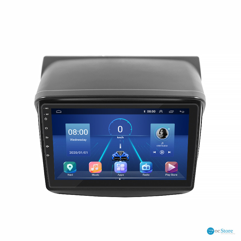 Штатная магнитола Lesko для Mitsubishi Pajero Sport II 2008-2013 экран 9" 4/64Gb 4G Wi-Fi GPS Top