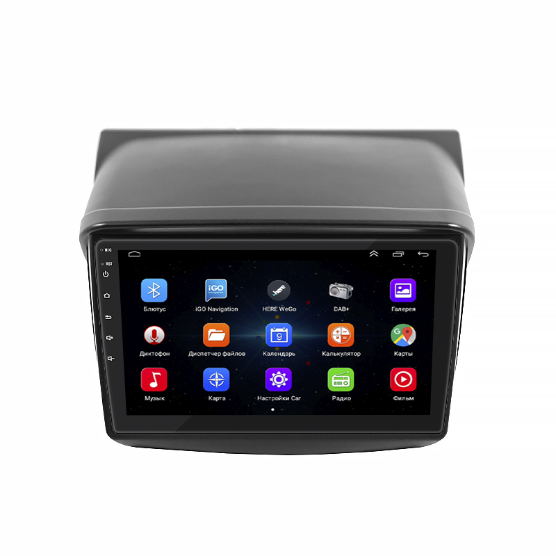 Штатная магнитола Lesko для Mitsubishi Pajero Sport II Рестайлинг 2013-2016 экран 9" 2/32Gb Wi-Fi GPS Base