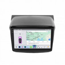 Штатная магнитола Lesko для Mitsubishi Pajero Sport II Рестайлинг 2013-2016 экран 9" 4/64 QLED CarPlay 4G Wi-Fi GPS 360 Prime