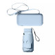 Мини-зонт 191T карманный с чехлом капсулой Blue