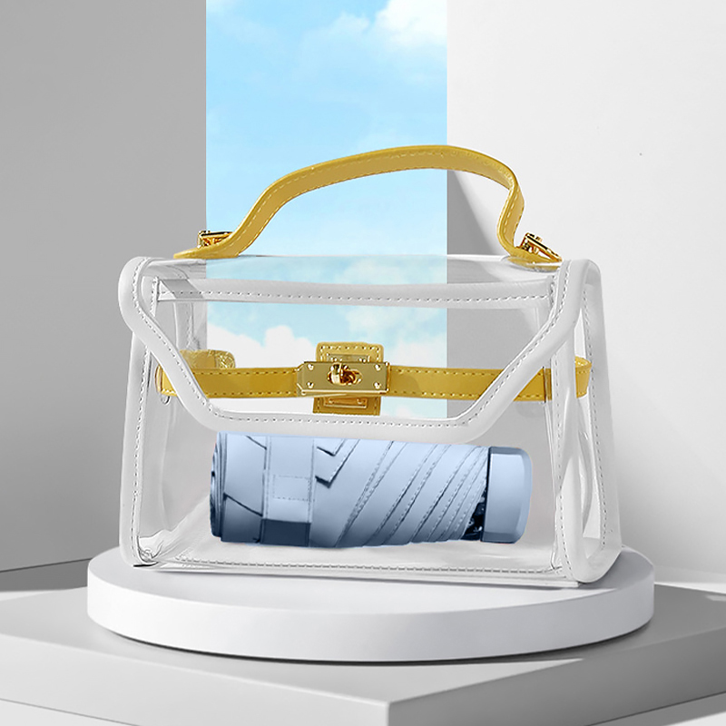 Мини-зонт 191T карманный с чехлом капсулой Blue